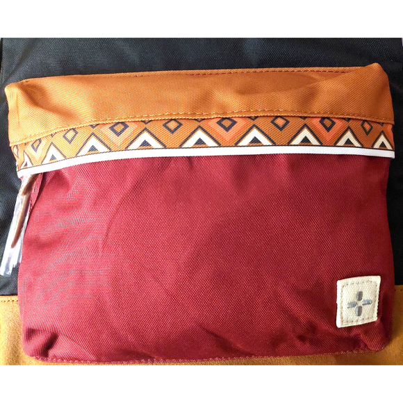 Sun Stone Mens Colorblock Geometric Trim Backpack Rusack Bag NWT $70 - Picture 6 of 14